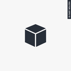 Cube, premium quality flat icon