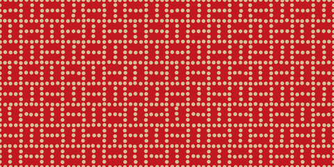 Japanese dot background. Seamless pattern.Vector. 和風ドットパターン