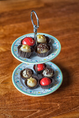 Assorted petits fours presentation