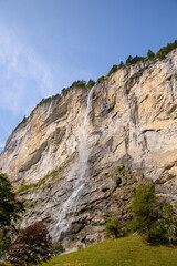 waterfall in the mountains