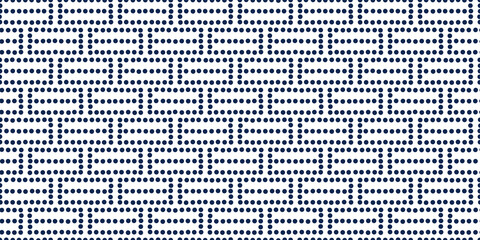 Japanese dot background. Seamless pattern.Vector. 和風ドットパターン