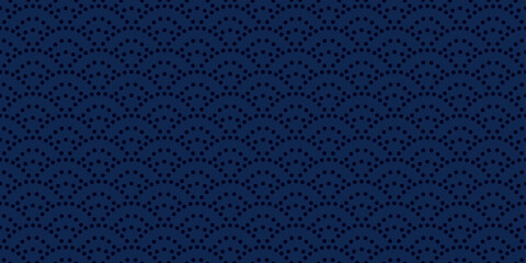 Japanese dot background. Seamless pattern.Vector. 和風ドットパターン