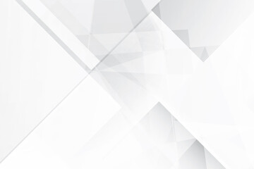 Abstract geometric white and gray color background with halftone effect. Vector illustration.