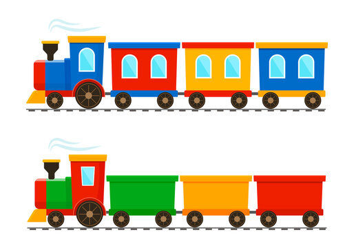 free clipart train with caboose clip