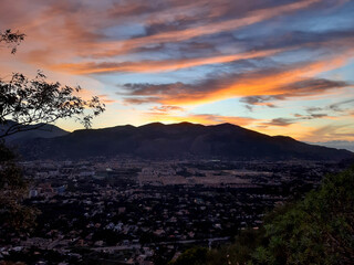 Palermo, Italy evocative panoramic view of the city
from the mountains that surround it