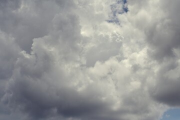 Group of cloud on sky background before storm.