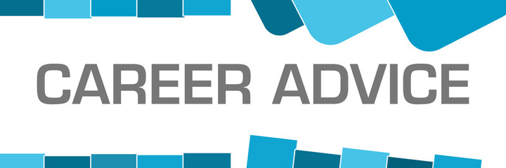 Career Advice Blue Abstract Shapes 