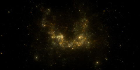 Banner Star field background . Starry outer space background texture . Colorful Starry Night Sky Outer Space background. 3D illustration
