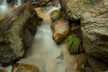 A stream in a mountain in the Paarl Region of the Western Cape, South Africa.