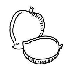 Mango hand drawn illustration