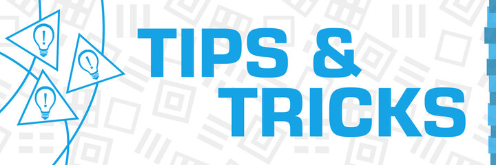 Tips And Tricks Bulbs Blue Curves Triangles Horizontal 