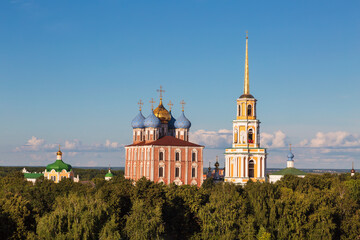 Panorama of the Ryazan Kremlin. Ryazan, Russia