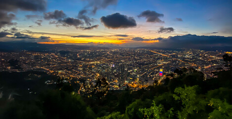 Montserrate view in Bogota, Colombia