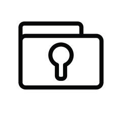 Folder lock icon