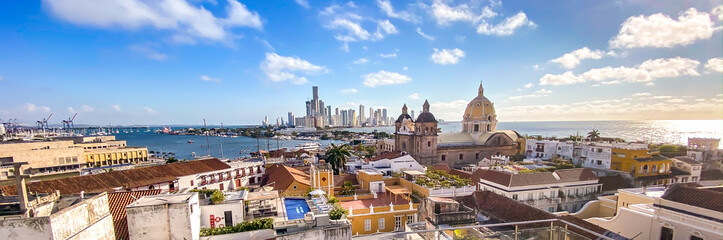 Streets of Cartagena in Colombia