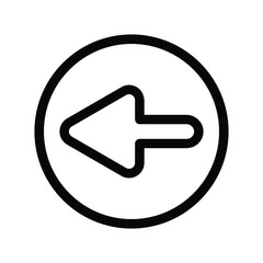 Arrow, left icon