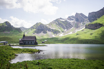 Fruttkapelle, Melchsee-Frutt, Obwalden, Switzerland.