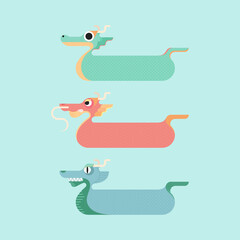 Dragon Boat vector designs for the Dragon Boat Festival race