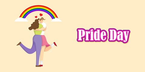 vector illustration for LGBTQ pride day, the month of pride