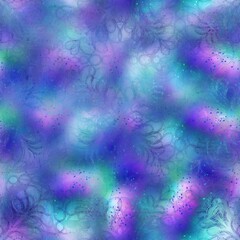 Seamless iridescent rainbow light pattern for print. High quality illustration. Swirly mix of pastel colors resembling holographic foil. Fantasy spectrum mermaid fantastical pattern for print.