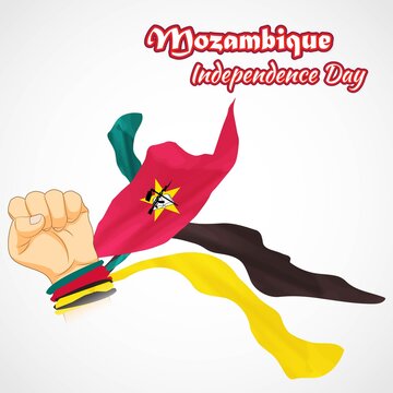 vector illustration for Mozambique independence day.