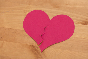 Fototapeta premium love broken divorce destroy over