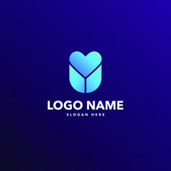 U NLOGO -UN LETTER LOGO-U MODERN LOGO