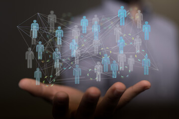 Unity group and teamwork concept