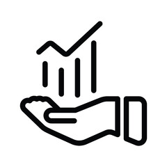 Business growth icon
