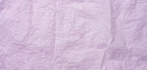 crumpled pink tissue paper, full frame