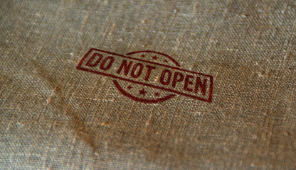 Do not open stamp and stamping