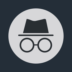 Incognito Icon. Browse in private. Vector Illustration EPS10. - obrazy, fototapety, plakaty