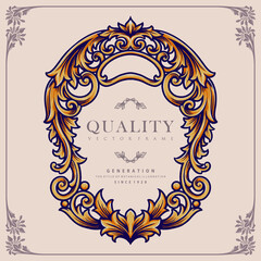 Classic Label Ornate Isolated Vector illustrations for your work Logo, mascot merchandise t-shirt, stickers and Label designs, poster, greeting cards advertising business company or brands.