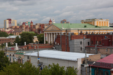 view of the city of Chelyabinsk from a height