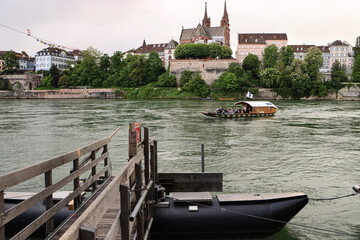 Basel; Münsterfähre und Münster