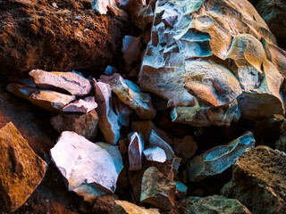 stones on the ground