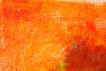 creative background, a spot of  colored primer rubbed on the surface of a linen canvas, temporary...