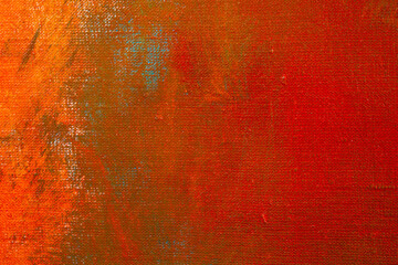 creative background, a spot of  colored primer rubbed on the surface of a linen canvas, temporary object, close, toning