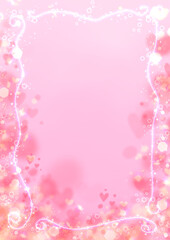 Underwater fantastic foam frame background