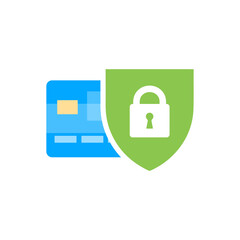 Fototapeta premium Secure credit card transaction. Payment protection concepts, Secure payment. Vector illustration.