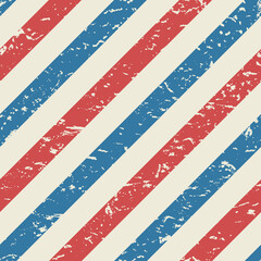 Fototapeta premium Line diagonal grunge pattern. Barber pole traditional background. Barbershop scratched wallpaper.