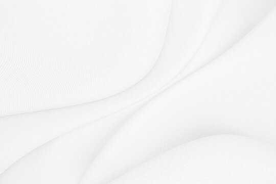 Elegant white silk or satin textures are used for background or design. © Natt