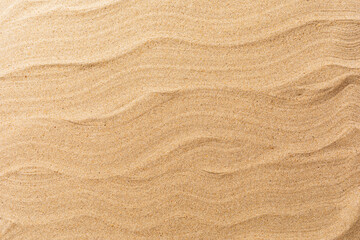 Fototapeta na wymiar Smooth beach sand texture, top view