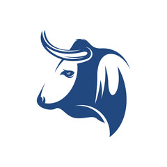 Obraz premium Head Bull vector illustration. Creative Head Bull logo design concept template