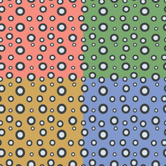 Circle pattern background. Abstract background. Vector illustration.