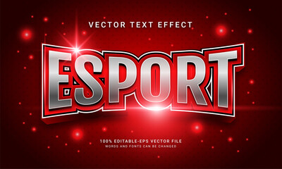 Esport editable text effect themed gaming