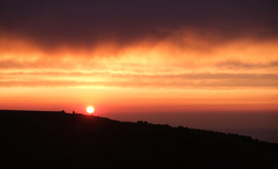 clouds in the sky at sunset