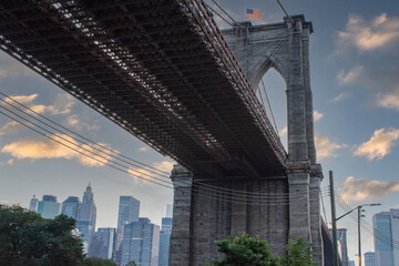 Beneath Brooklyn Bridge, New York