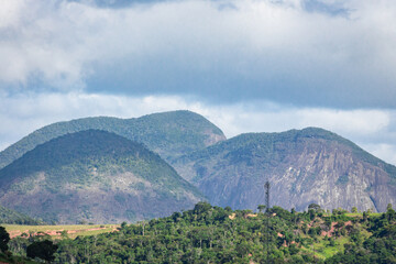 Partial landscape view of the Municipality of Aimorés, State of Minas Gerais.