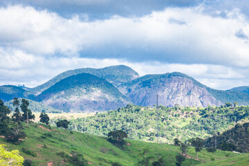 Partial landscape view of the Municipality of Aimorés, State of Minas Gerais.